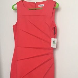 Calvin Klein pink dress size 8- never worn